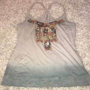 Forever twenty one bead detail tank sz small